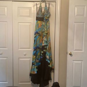 TIFFANY gown worn once , very pretty on , no alterations or flaws